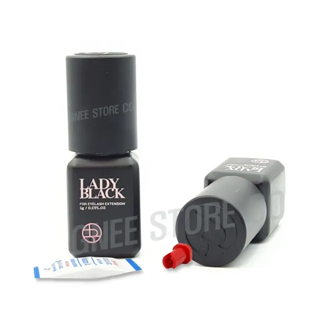 Eyelash Extension Lady Black Glue 5ml Fast Drying Low Fume Sensitive Waterproof Eyelash Glue from South Korea Sky Glue