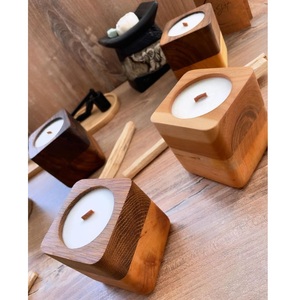 Bougeoirs élégants en bois de fabrication indienne pour décoration de table d'hôtel à la maison pour les occasions de Noël Autres pots à bougies - Product Image 6