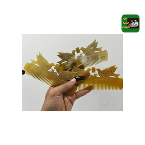 Peine de cuerno Cuerno de búfalo natural Hecho a mano Cabello suave Aseo Artesanía tradicional vietnamita Proveedor de exportación - Product Image 2