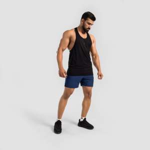 GA <b>Men's</b> Gym <b>Vest</b> Tank Top Black XL Breathable <b>Compression</b> 3D Pattern Polyester Hood Collar Style Sleeve Style Tank - Product Image 4