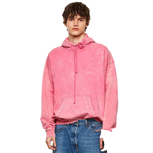 2025 vente en gros édition lavage à l'acide sweats à capuche bonne qualité variété exigeante meilleur fabricant article uni lavage à l'acide sweats à capuche pour homme - Product Image 4