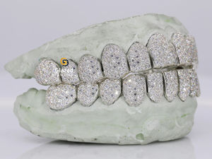 กริล925เงินสเตอร์ลิงคอลเล็คชั่นใหม่สุดพิเศษพร้อมเพชรมอสซาไนต์ทรงกลมสำหรับสไตล์ที่เป็นเอกลักษณ์ - Product Image 5