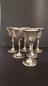 Verre à vin en laiton en métal, verre à vin en laiton Antique fini de table, gobelet à vin en laiton en métal de luxe - Product Image 6
