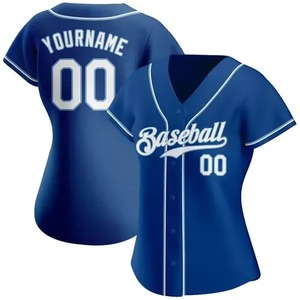 Camiseta de béisbol personalizada con sublimación completa del nombre del equipo/números, haz tus propias camisetas con botones para fiesta de cumpleaños de Dama - Product Image 3