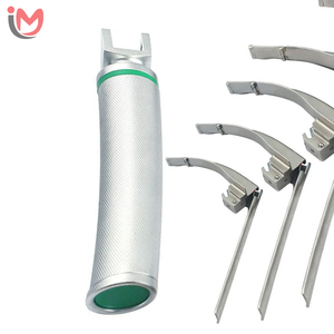 Set de laryngoscopes manuels à fibres optiques LED en acier inoxydable à pointe flexible, lames 1-5, manche moyen, services OEM - Product Image 3