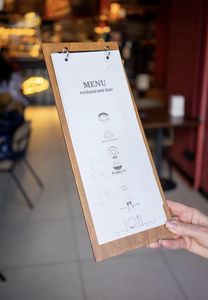 Cubierta de Menú de Madera Personalizada al por Mayor para Restaurante con Grabado de Logotipo - Product Image 2