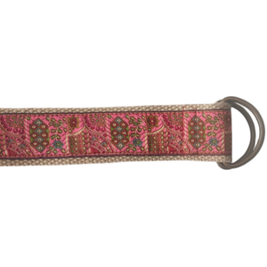 2025 KVR Jacquard Design Cinturones de moda para mujeres Cinturón de servicio con hebilla de anillo doble D - Product Image 3