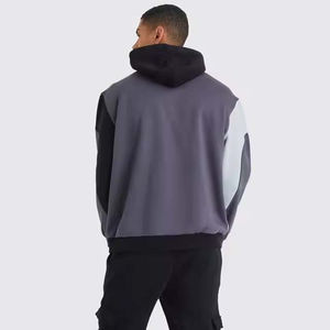 Sudadera con capucha de algodón 100% de moda para hombre Logotipo personalizado Impreso Ajuste de gran tamaño con peso pesado 450 GSM para invierno - Product Image 4