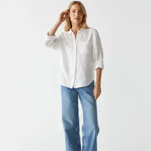 Damen klassisches button-down-Hemd in 100 % Baumwolle - perfekt für professionelle Bürogekleidung und Freizeitkleidung