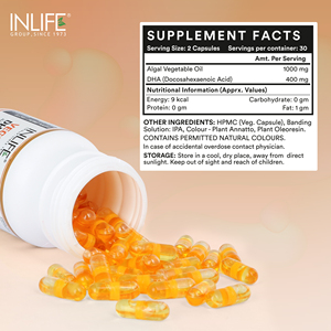 Suplemento de aceite de algas Omega-3 a base de plantas de la mejor calidad DHA vegetal alto DHA (400 mg DHA 1000 mg Aceite de algas) Vitaminas de calidad baja - Product Image 3