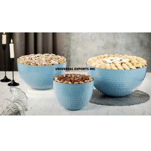 Set of Three Hammered <b>Chocolate</b> Bowl With Arabic Coin Round Shape Tabletop High Quality <b>Fancy</b> New <b>Chocolate</b> Bowl - Product Image 3