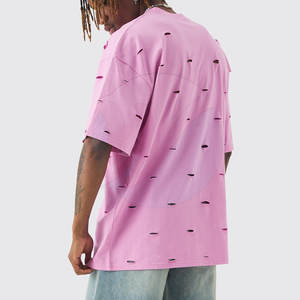 Vente en ligne T-shirts pour hommes grande taille Summer Wear T-shirts pour hommes en détresse T-shirts pour hommes 100% coton - Product Image 2