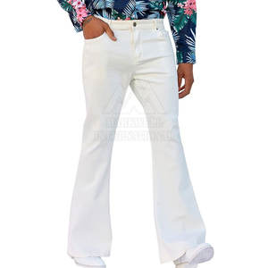 กางเกงขาบานของผู้ชายที่มีสไตล์กางเกงผ้าคอตตอนผสมสบายสำหรับสวมใส่ในชีวิตประจำวันกางเกงขาบานระบายอากาศได้ - Product Image 2