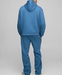 Nueva llegada pulóver con capucha con bolsillo de canguro ajuste relajado conjunto deportivo para hombres ropa de calle de dos piezas ropa deportiva cómoda - Product Image 2