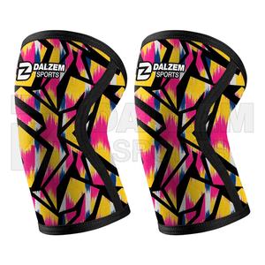 Nouveauté Genouillère de compression personnalisée 7mm Manchons de sécurité fitness pour haltérophilie Genou d'impression par sublimation - Product Image 4