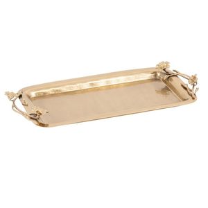 Plateau de service en métal de qualité commerciale durable avec doubles poignées, style rustique antique, plateau à nourriture, plateau de service pour restaurant - Product Image 4