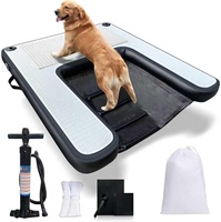 Plateforme de ponton gonflable en PVC pour animaux de compagnie, bateau flottant, chaises de ponton, capacité 100-500 kg, pour loisirs aquatiques, 5-10 personnes