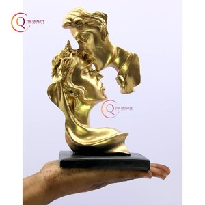 Centro de Mesa Grande Esculturas de metal Mesa pequeña Forma de cara de metal Mesa Arte de metal decorativo Hecho por la colección de calidad - Product Image 5