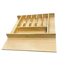 Organisateur d'insertion de tiroir en bois personnalisable armoire à plusieurs compartiments ou utilisation de cuisine usine OEM/ODM au Vietnam