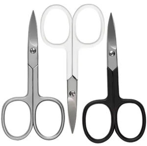 ANAAIF Ciseaux de mise en forme des cils et des sourcils à manche en céramique de couleur personnalisée Outils de beauté sûrs pour manucure de marque privée - Product Image 6