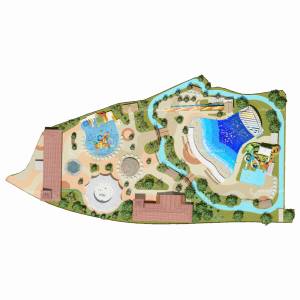 Disegno 3D di Parco Acquatico Casa sull'Acqua Negozio Acquatico in Vetroresina - Product Image 6