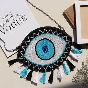 Beaux porte-monnaie perlés faits à la main-Sacs fourre-tout brodés perlés en gros uniques et abordables par glowin fashion - Product Image 1