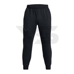 Pantalon de survêtement en coton de haute qualité, logo personnalisé brodé, séchage rapide, respirant, unisexe, fermeture à cordon, impression sérigraphique - Product Image 1