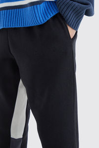 Pantalons de jogging en molleton à blocs de couleur pour hommes, pantalons de jogging amples et décontractés, pantalons cargo hip-hop, pantalons cargo pour hommes - Product Image 5