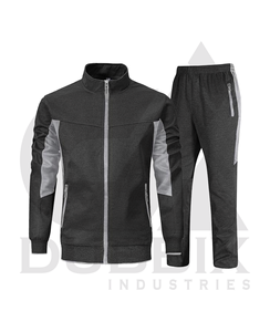 Conjunto de chándal de manga larga con cremallera para hombre para correr y hacer deporte - Product Image 1