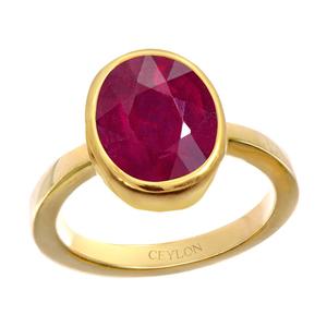 Anillos de Rubí Natural y Certificado, Corte Ovalado, Joyería Fina de Platino para Uso Diario, Estilo Impresionante - Product Image 1
