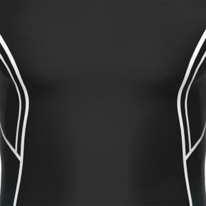 Chemises de compression de fitness de haute qualité pour hommes Polyester Spandex O Neck Full Sleeve Rash Guards avec taille personnalisée - Product Image 2