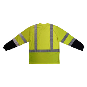 Camiseta de 2 tonos con tiras reflectantes de manga completa personalizada de alta calidad para hombre Camisa de seguridad de alta visibilidad para ropa de trabajo industrial. - Product Image 5