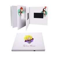 ODM Service Brochure vidéo multi-pages de 4.3 pouces avec écran LCD Flip Pages Carte de marketing vidéo numérique pour cadeau d'entreprise mariage