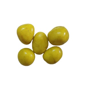 Guijarros de piedra de jardín ecológicos verdes modernos Piedra de color verde artificial redonda para uso en exteriores - Product Image 3