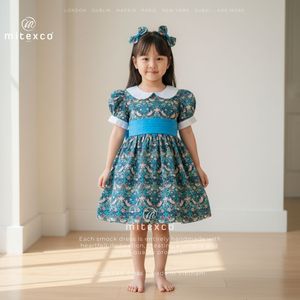 ชุดเดรสเด็กผู้หญิงสไตล์สเปนสุดหรู พร้อมกางเกงบลูเมอร์ระบายอากาศได้ดี ความยาวระดับเข่า ผ้าฝ้าย 100% สำหรับงานปาร์ตี้เจ้าหญิงวัยเตาะแตะ พร้อมโบว์ผูกผม - Product Image 5