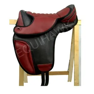 Высококачественное синтетическое седло без сердечника с полным креплением, седло для лошади без сердечника, съемное седло