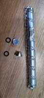 Mezuzah artisanale en argent, Mezuzah de Jérusalem peinte en argent antique, étui à mezuzah en argent, vente flash, mezuzah en argent de haute qualité