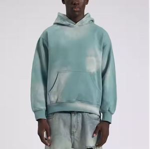 Sudaderas con capucha lavadas con ácido para hombre con logotipo personalizado de alta calidad, sudaderas con capucha y sudaderas teñidas con ácido vintage - Product Image 1