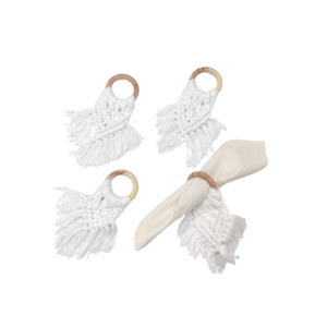 Rond de serviette en macramé de qualité coûteuse au design moderne pour la décoration de la table à manger dans la décoration de fête et de mariage Meilleure finition - Product Image 3