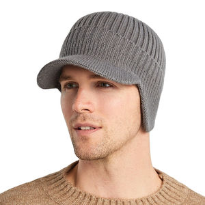 Gorro de Punto Acrílico de Alta Calidad para Hombre y Mujer, Gorro Deportivo Elástico para Esquí con Visera y Borde, Venta al por Mayor de la Industria Fazn - Product Image 6