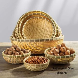 ตะกร้าอาหารทรงลึกมีหลายขนาดตะกร้าไม้ไผ่สานมือรูปตัวยูทำด้วยมือทำจากธรรมชาติ100% เป็นมิตรกับสิ่งแวดล้อมมีให้เลือกหลายขนาด - Product Image 6