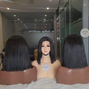 วิกผมบ็อบตรงกระดูกส่วนหน้าลูกไม้ปิดสีธรรมชาติผมมนุษย์เวียดนามขายส่ง2024 - Product Image 3