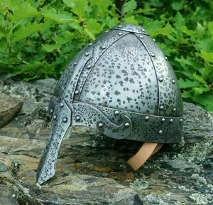 Cuchillos de borde de hoja de acero inoxidable hechos a mano casco vikingo 18GA SCA LARP casco Nasal normando vikingo Medieval casco de armadura de caballero. - Product Image 3