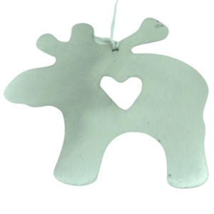 Juego decorativo de pared de 3 adornos colgantes de metal de tamaño mediano Chapado en peltre para el hogar y la decoración navideña hecha a mano - Product Image 3