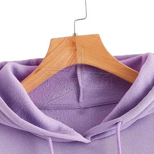 เสื้อฮู้ดสวมหัวโอเวอร์ไซส์สำหรับผู้หญิงผ้าถักมีฮู้ดคอตตอนแบบหนาแฟชั่นลำลองปรับแต่งโลโก้ได้ - Product Image 6