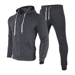 Chándal 100% algodón estampado personalizado hombres ropa de calle de gran tamaño sudaderas con capucha y pantalones de chándal Joggers conjunto algodón deportes Jogging chándal - Product Image 4