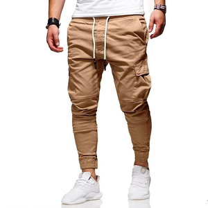 Pantalones de chándal de invierno de tela gruesa de alta calidad para hombre, pantalones de entrenamiento físico de algodón de talla grande para gimnasio, pantalones lavados para hombre - Product Image 5