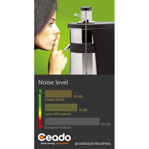 Ceado ES700 Commercial Fruit & Vegetable <b>Juice</b> <b>Extractor</b> 2L 370W Automatic Pulp Ejection - Product Image 2