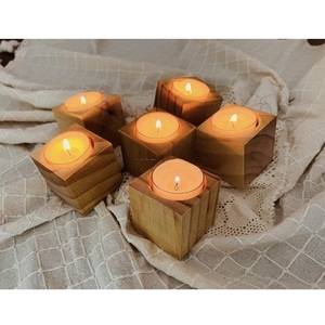 Bougeoirs en bois Bougeoirs durables fabriqués à la main - Product Image 2