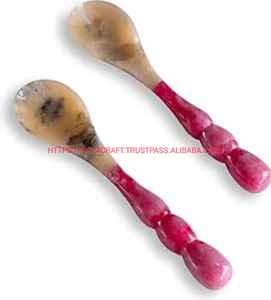 Juego de servidor de ensalada de resina Peine de ensalada Spiner con textura de mármol y patrón de remolino de agua utilizado en Home Hotel - Product Image 4